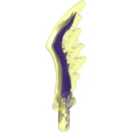 Weapon Sword Serrated with Marbled Dark Purple Pattern