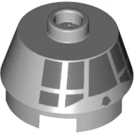 Brick Round 2 x 2 Truncated Cone with Dark Bluish Gray Millennium Falcon Cockpit Print