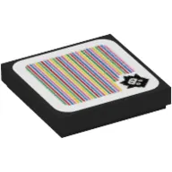 Tile 2 x 2 with Ninji and Barcode Print (Sticker)