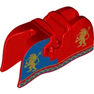 Animal / Creature Accessory, Horse Barding, Smooth Edge with Gold Lion Print