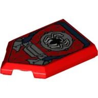 Tile Special 2 x 3 Pentagonal with Spider-Man Logo Print