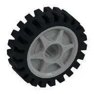 Wheel Rim 24 x 7 with Black Tyre