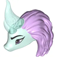 Creature Body Part, Dragon Head with Lavender Mane (Sisu)