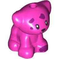 Animal, Dog Pup with Magenta Spots print