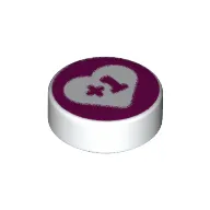 Tile Round 1 x 1, Random DOTS Series 5 Print