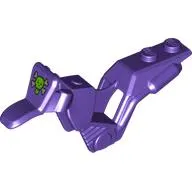 Fairing, Motorcycle, Dirt Bike with 1 x 2 Studs and Green Skull and Crossbones Print