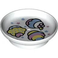 Duplo Dish with Cakes Print