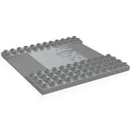 Duplo Baseplate 12 x 12 with Reduced Stud Section (Road)