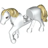 Animal, Horse with Raised Leg, Tan Mane and Tail print