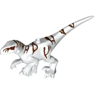 Animal, Dinosaur, Atrociraptor with Red Eyes, Reddish Brown Stripes print