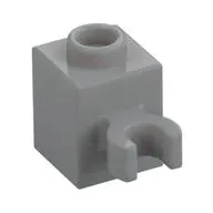 Brick Special 1 x 1 with Clip Vertical [Open O Clip, Hollow Stud]