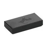 Tile 1 x 2 with Silver Ferrari Horse print