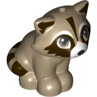 Animal, Raccoon Sitting, With Dark Brown Markings print