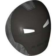 Large Figure Shoulder Cover, Armor, Round, Smooth with Iron Man Helmet Print