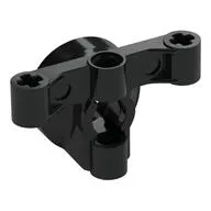 Technic Steering Wheel Hub Holder with 2 Pin Holes and 2 Axle Holes, No Slots
