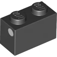 Brick 1 x 2 with White Dot on Short Side print