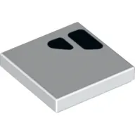 Tile 2 x 2 with Black Shapes print