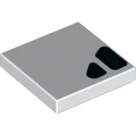 Tile 2 x 2 with Black Shapes print