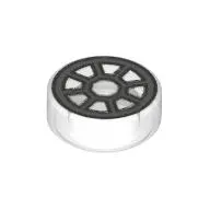 Tile Round 1 x 1 with Dark Bluish Grey Cockpit print