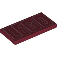 Tile 2 x 4 with White 'LEGO' print