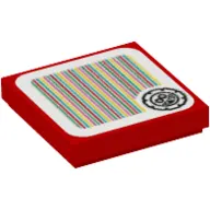 Tile 2 x 2 with Grrrol and Barcode Print (Sticker)