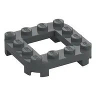Plate Round Corners 4 x 4 x 2/3 Circle with 2 x 2 Opening