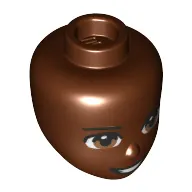 Minidoll Head, Hazel Eyes, Open Mouth print
