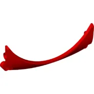 Technic Panel Car Mudguard Arched 13 x 2 x 5, Arched Top, Pointed Bottom