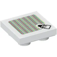 Tile Special 2 x 2 Inverted with Kamek and Barcode Print (Sticker)