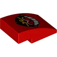 Brick Curved 3 x 2 No Studs with Monkey Head Print