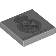 Tile 2 x 2 with 'Real Madrid C.F.' and Logo Print