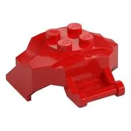 Large Figure Cover 4 x 3 x 2 with Bar, 4 Studs, Ridged