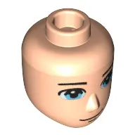Minidoll Head Male Bright Light Blue Eyes print