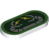 Tile Round 2 x 4 with Doc Ock Arms, Lightning print