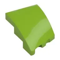 Brick Wedged, Curved 3 x 2 with Stud Notch Left