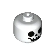 Minifig Head Baby / Toddler with Skeleton Face Print
