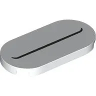 Tile Round 2 x 2 with Black Line / Mouth print