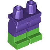 Hips with Dark Purple Legs and Bright Green Boots Pattern