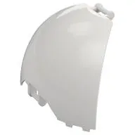 Panel Curved, Quarter, with Bars at Each End