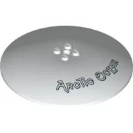 Dish 10 x 10 Inverted [Radar] with 'Arctic Ocean' print