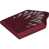 Tile Special 2 x 3 Pentagonal with White Teeth/Triangles print