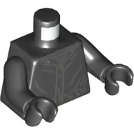 Torso Coat, Gray Creases Print, Black Arms and Hands