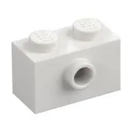 Brick Special 1 x 2 with 1 Center Stud on 1 Side, Bottom Stud Holder