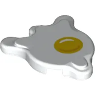 Tile Special, Splat with Rounded Sides, Fried Egg Print
