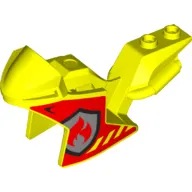 Fairing, Motorcycle, Racing (Sport) Bike with Fire Logo Print