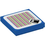 Tile 2 x 2 with Dorrie and Barcode Print (Sticker)