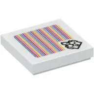 Tile 2 x 2 with Professor E. Gadd and Barcode Print (Sticker)