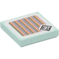 Tile 2 x 2 with Polterpup and Barcode Print (Sticker)