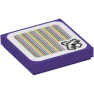 Tile 2 x 2 with Bogmire and Barcode Print (Sticker)