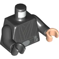Torso, Odd Hands, Robe, Silver Belt Print, Black Arms, Left Light Nougat Hand, Right Black Hand